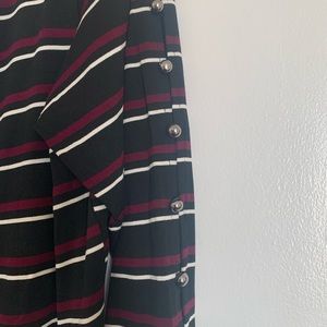 Short sleeve striped summer top